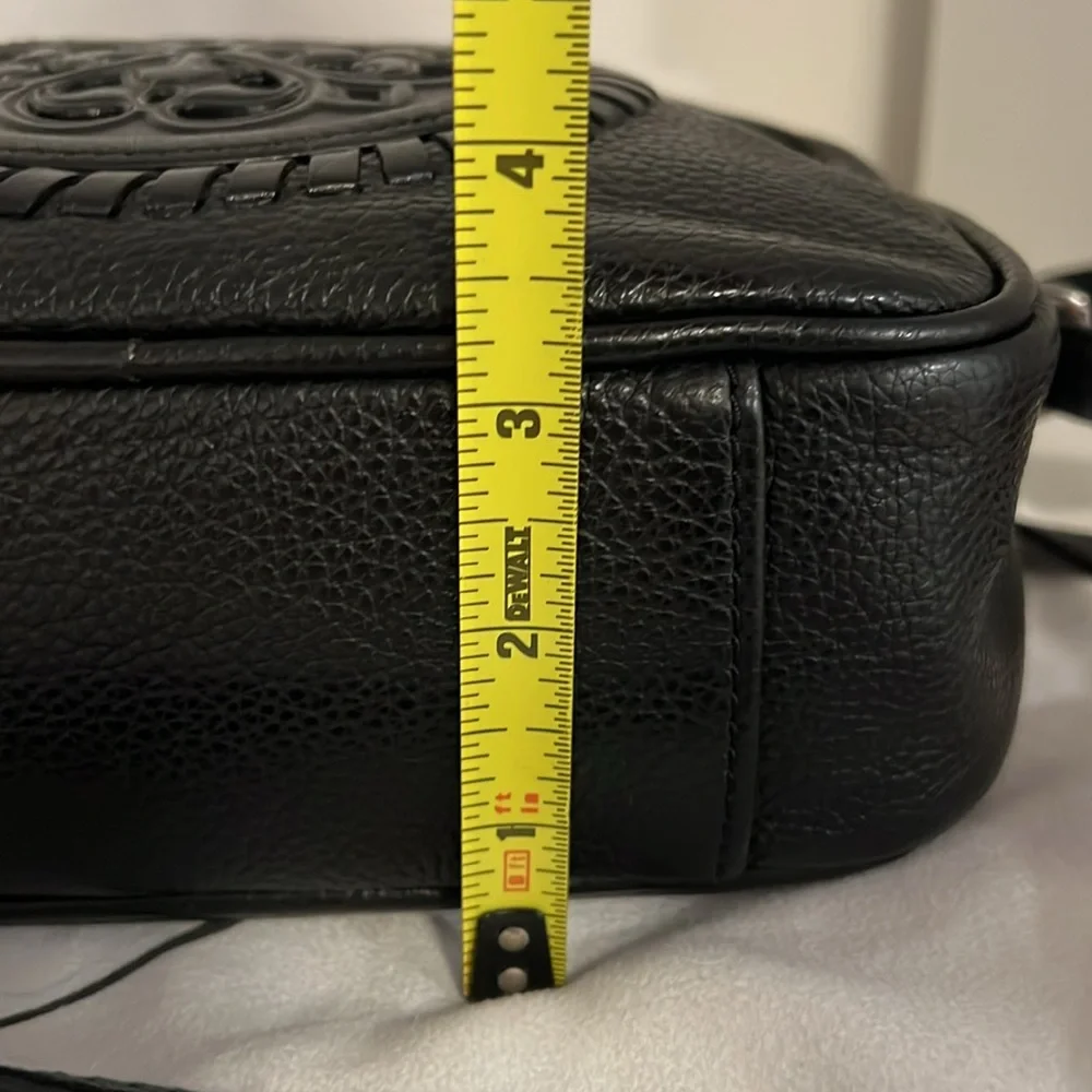 Black Leather  BRIGHTON Crossbody bag